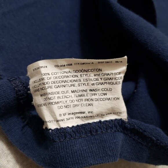 Spring Training Cactus Shirt Mens Large Blue Majestic Short Sleeve - Picture 5 of 6